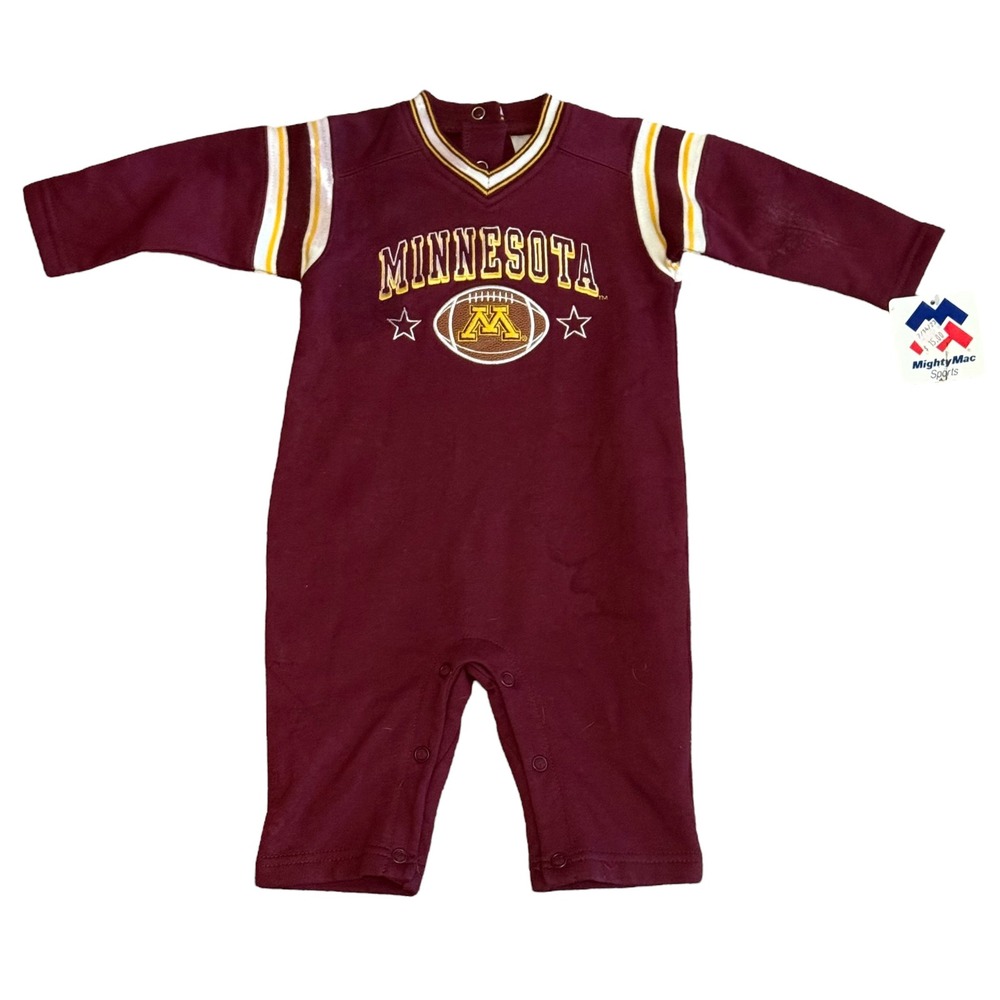 Minnesota Golden Gophers NCAA Football Baby Bodysuit Onesie 3/6M Maroon